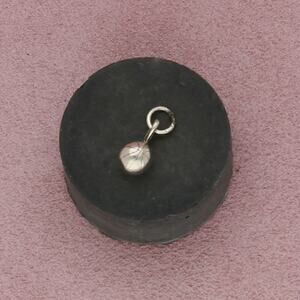 sterling silver vintage 3d basketball charm pendant
